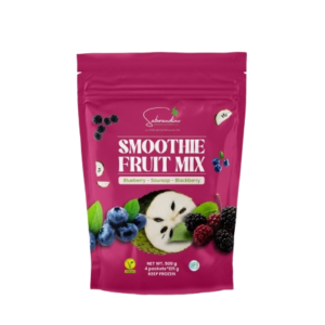 Smoothie; Red Frozen Mix - Soursop, Blackberry (Mora) and Blueberry - Bag x 125g - 4 Units