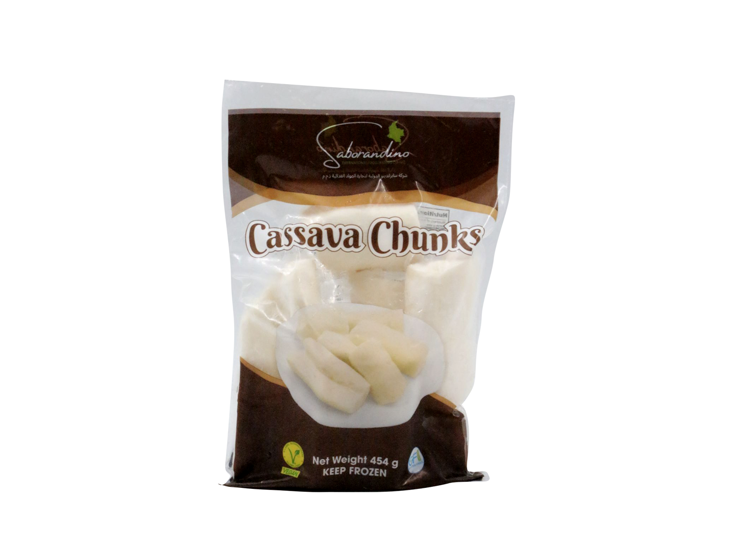 Tuber; Frozen Cassava – 454 g (1 lb)